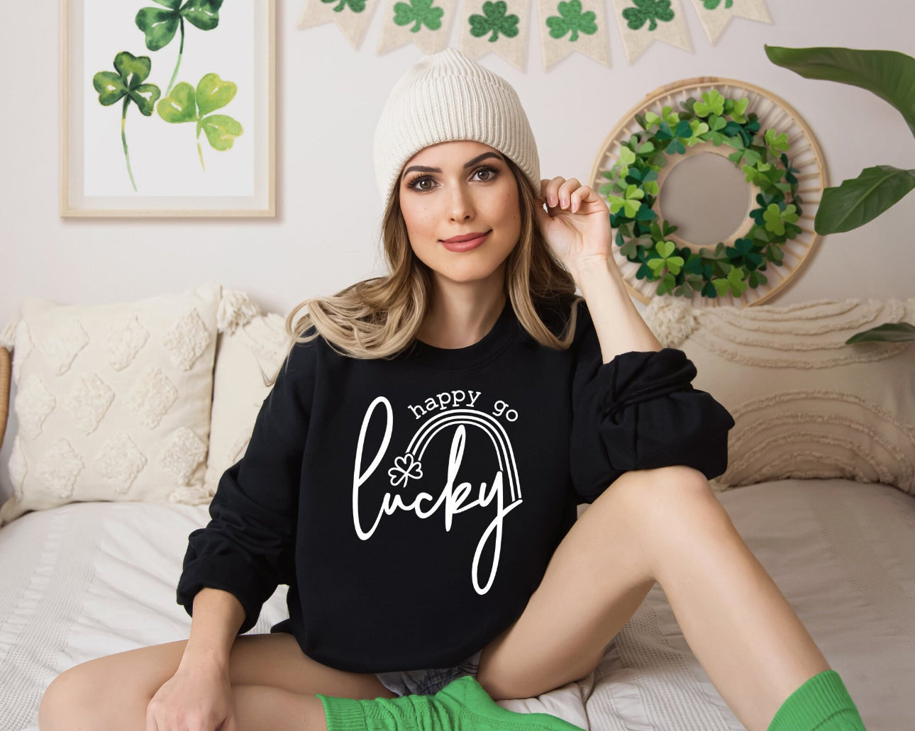 Happy Go Lucky (white)